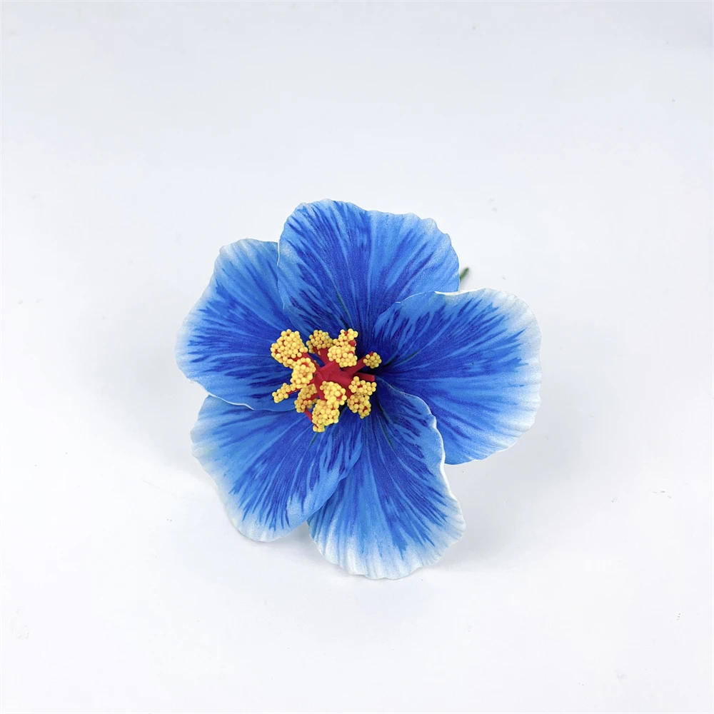 Artificial Printed Foam 11cm Hibiscus Hawaiian Ear Flower Hair Pick For Decoration Buy