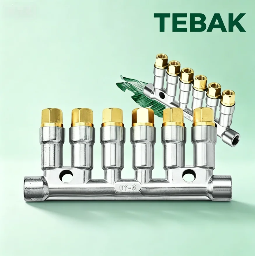 T8618 1-10 Way Volumetric Piston Divider Valve, Central Lubrication System Oil Distributor Manifold Block