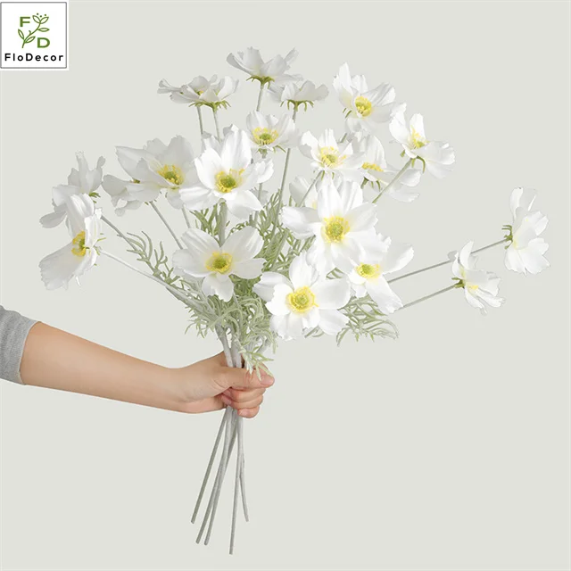 New Arrival Artificial Silk Daisy Flower Cosmos Bipinnatus Galsang 3D Flower for Wedding Home Decoration