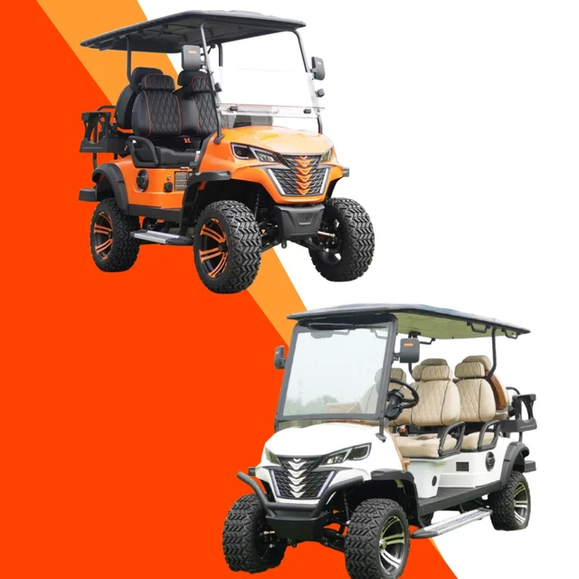 72V Lithium Battery Electric golf car 4 6 seater 7KW Off Road Street Legal Lifted Golf Buggy golf cart Accept ODM OEM Custom