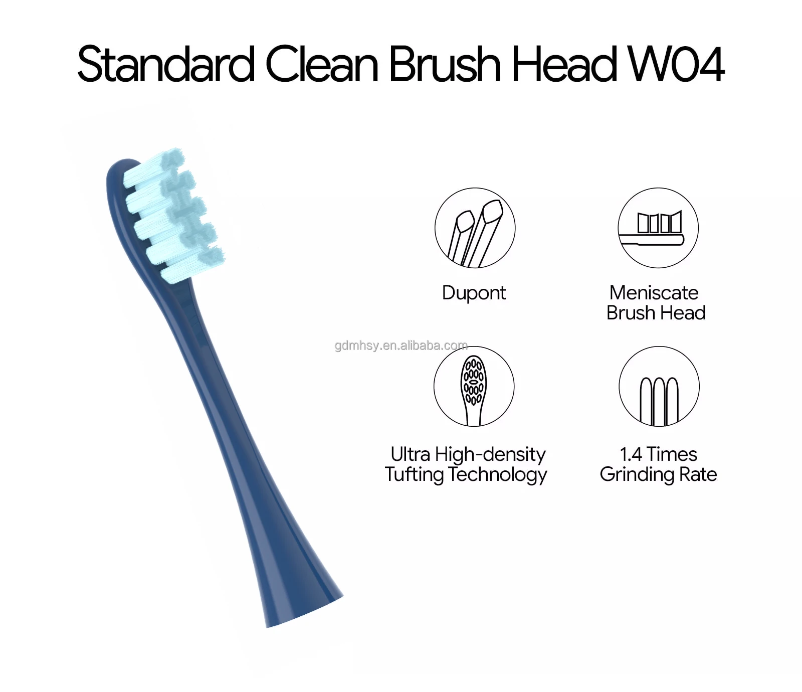 Новый дизайн сменные насадки для зубных щеток O- Clean популярные наборы 4 головки в каждой упаковке электрической зубной