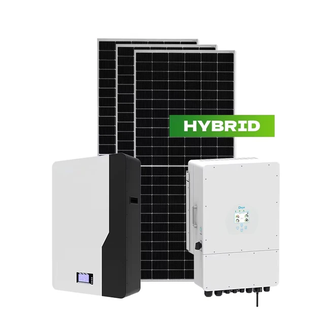 Factory Price 10KW Hybrid Solar Power System Home Energy Storage Kit 5KW Solar Power with MPPT Controller Lithium Ion Battery