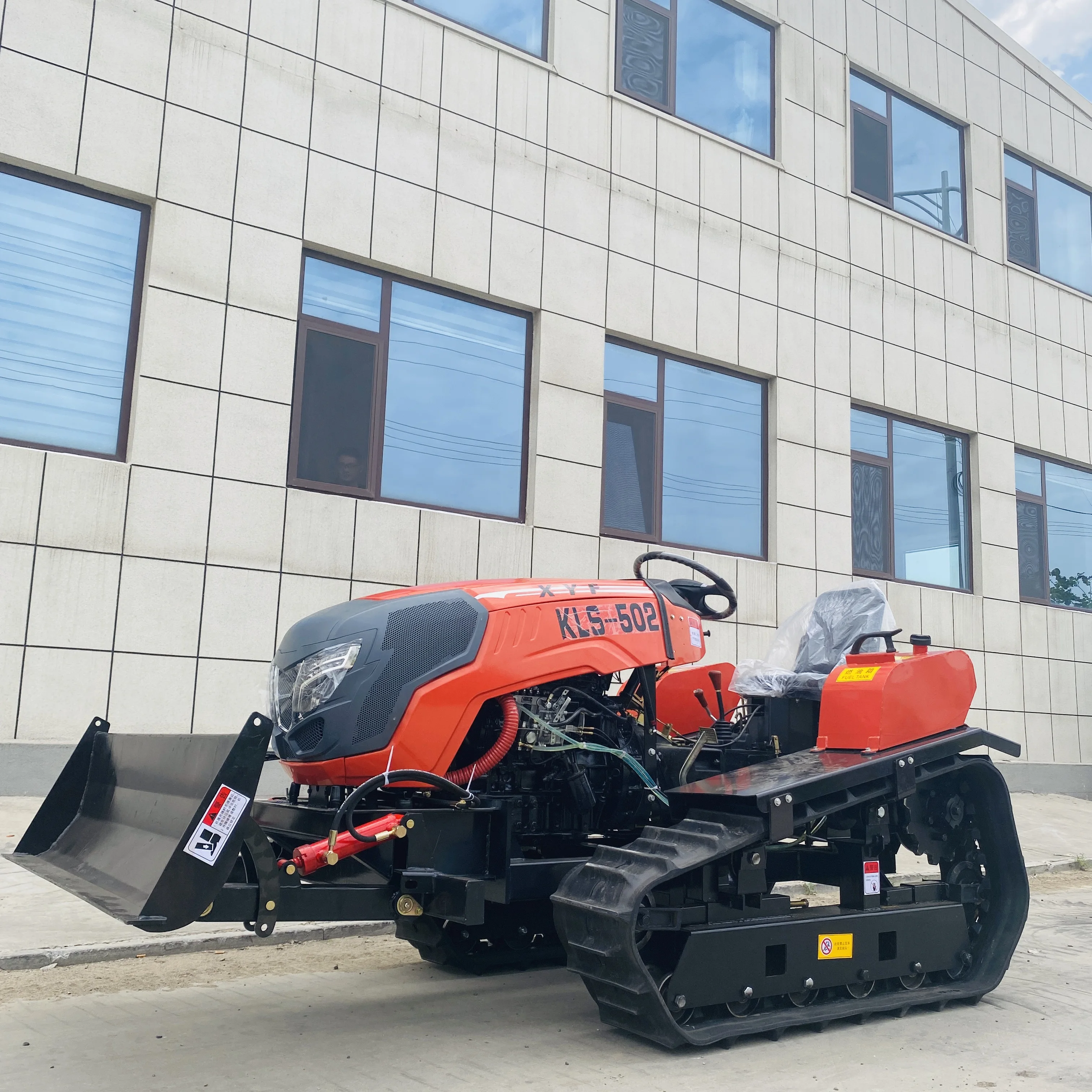 50HP Small Rubber Triangle Track Rice Farming Tractor Rice Paddy Field Mini Crawler Tractor