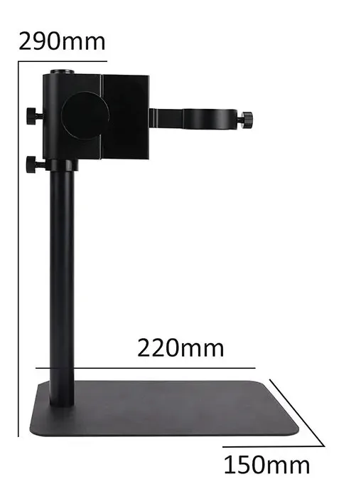 Digital Microscope 48MP 4K Video Output Camera 3840x2160 Pixel 130X Lens Ring Light Circular Lamp for Solder Phone Repair Small