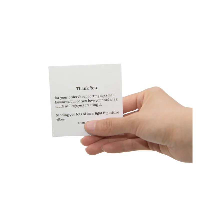 Спасибо открытки на заказ арт-экран переработанная бумага печатный картон с логотипом индивидуальный рекламный подарок