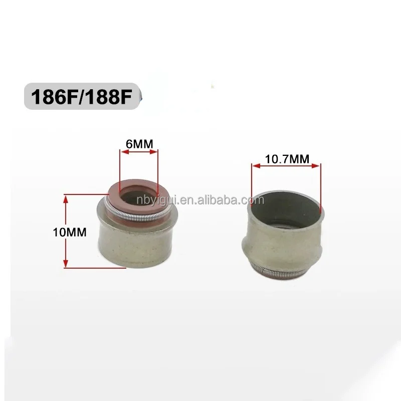 170F 173F 178F 186F 188F 192F Valve Stem Seal for Diesel Engine Spare Parts Valve Stem Oil Seal