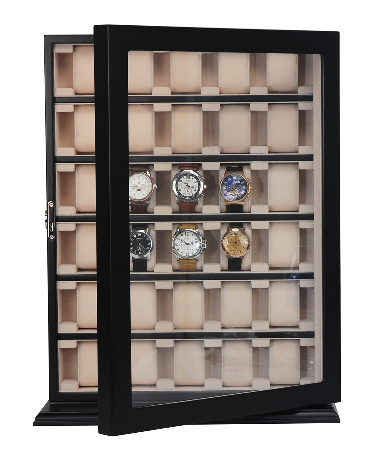 Scatola Per Esposizione Di Orologi In Pelle PU A 6 Slot, Custodia - Foto 12