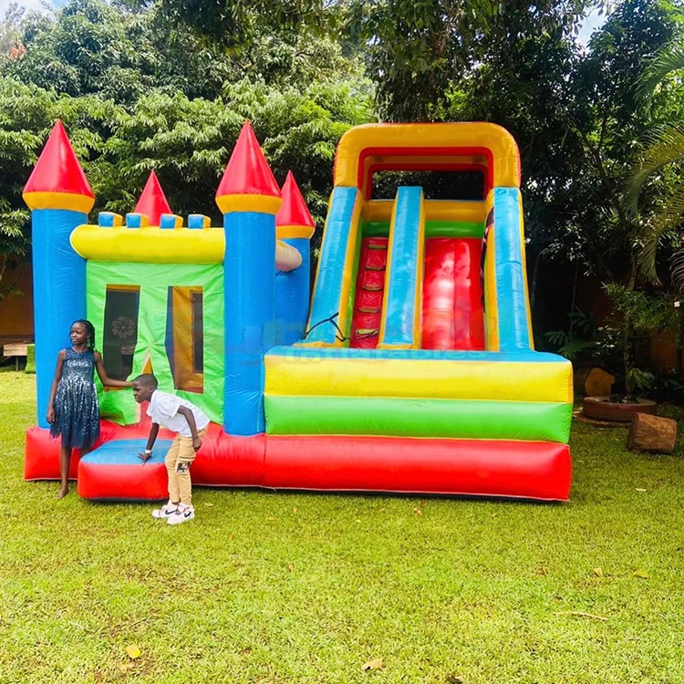 FunWorld Inflatable Slides Combo Water Pool Brincolines Inflables Waterslide Jumper Inflatable for Sale