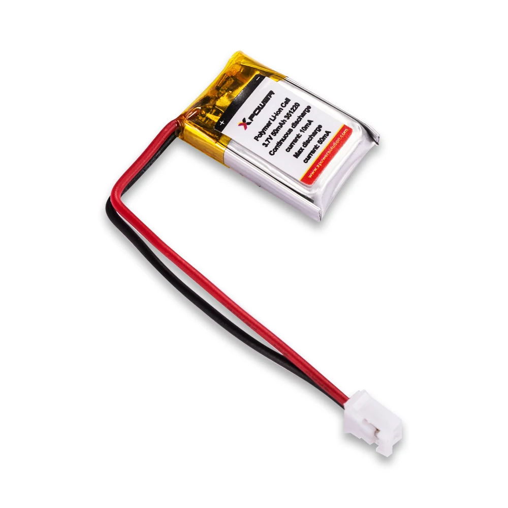 3.7v 50mah High Capacity Lithium Polymer Battery For Medical Equipment