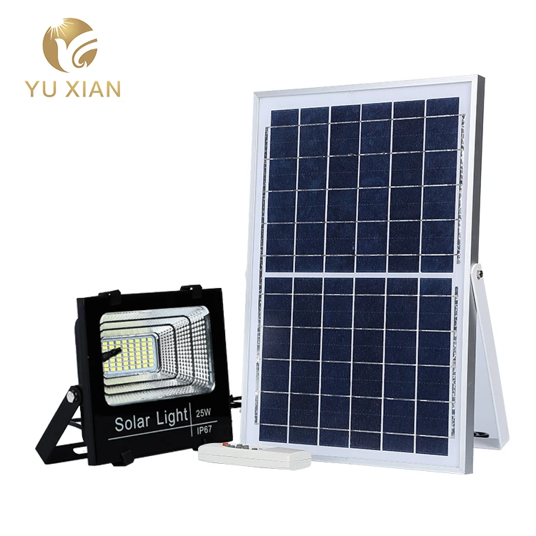 High quality outdoor garden project lamp 25 40 60 100 w solar led flood lighting