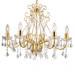 Wedding Crystal Chandelier Decoration Staircase Retro Classic Pendant Lights Rustic
