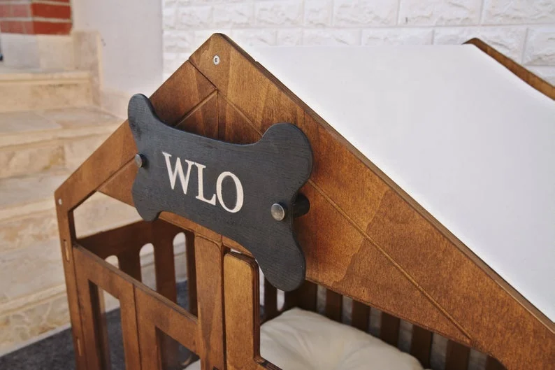 
2021 современный дом для собак модный дизайн собачья будка деревянная мебель для собак 