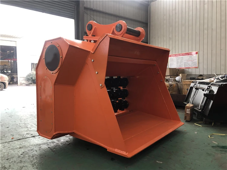 Xcmg Official Skid Steer Attachment Rock Crusher Bucket For Sale Buy