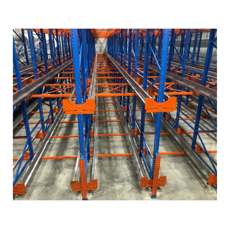 Energy-Efficient Automatic Storage Warehouse Rack System Industrial Racks Pallet Radio Shuttle Racking With Two-Way Shuttle Cars