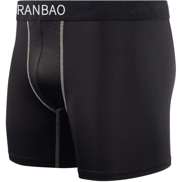 Custom Service Personality Mens Boxer Briefs Butt Lift Body Shape Classic Black for Mens Underwear