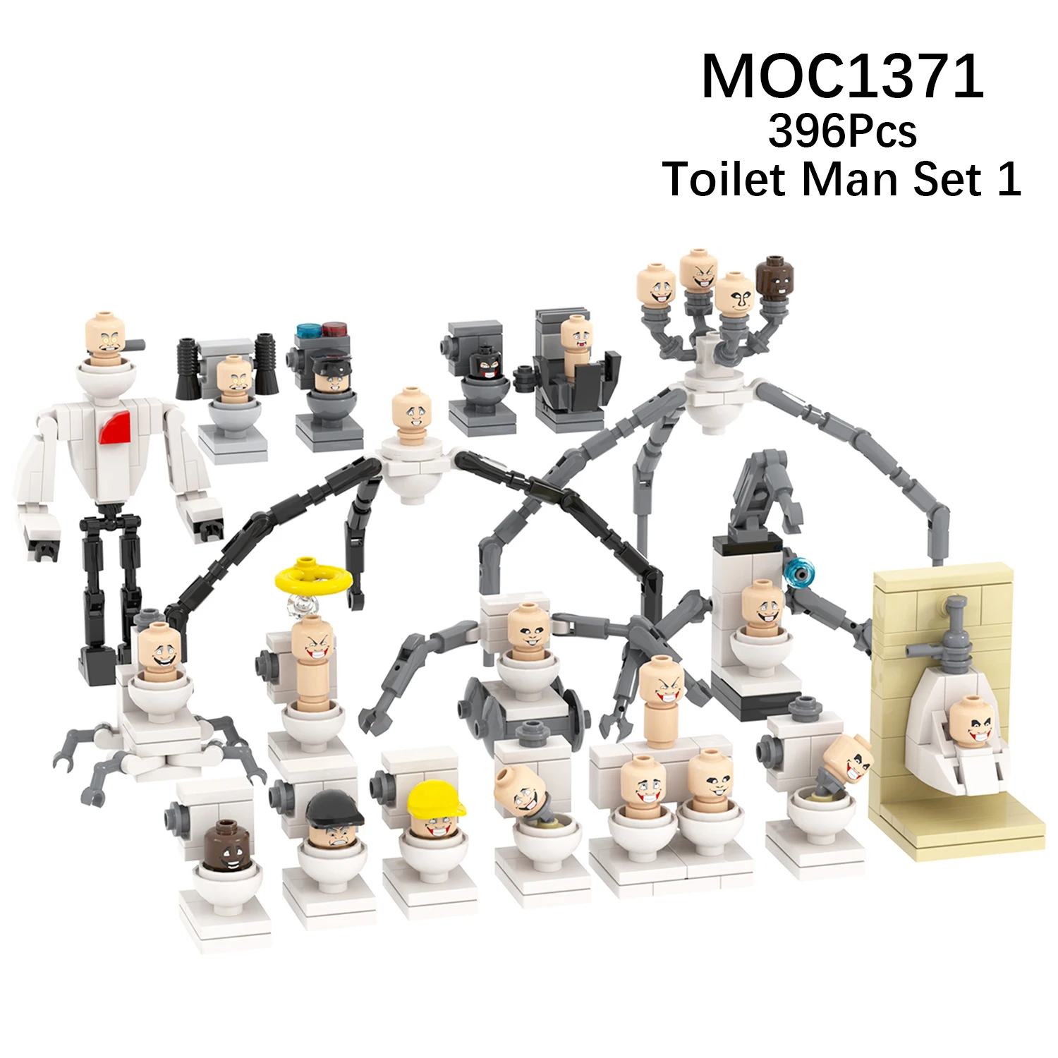 Be Brickskibidi Toilet Mecha Building Blocks Set - Unisex Lego Kit For 6+