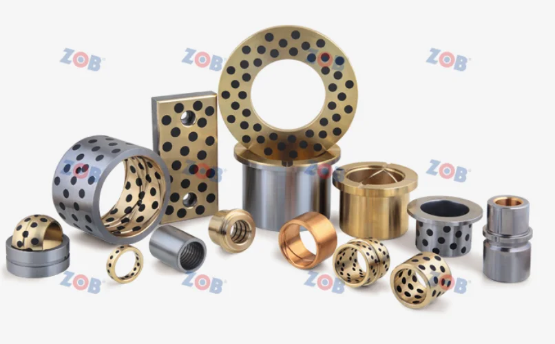 White PTFE Bushing with Graphite Bronze Brass Material for Marine Industry Water Pump Engine Metallos /Oilless Bearing