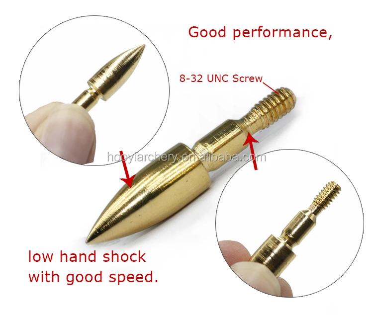 Archery Arrow Field Points Screw Arrow Heads Practice Bullet Tips 100Grain