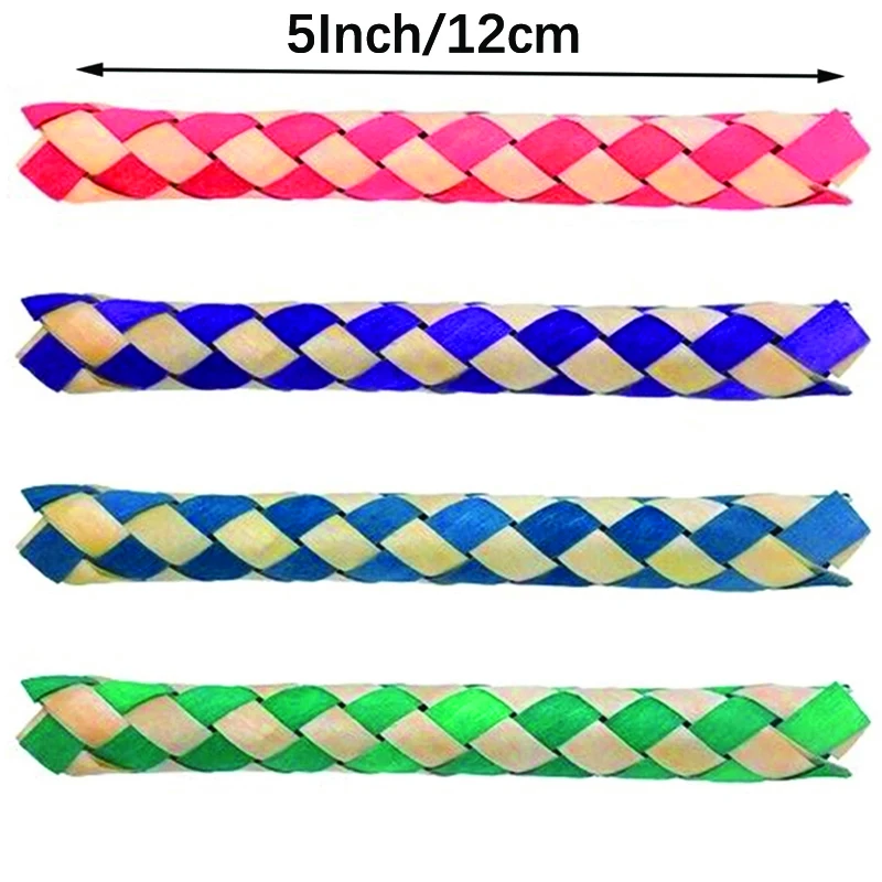 12 Stück Chinesische Fingerfallen | Traditionelles Fingerspiel | Für Kinder & Erwachsene