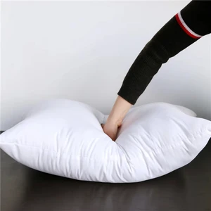 100% Duck Feather Quilted Pillow Case Insert Soft Good Filling Power Machine Washable Duck Down Feather Pillow