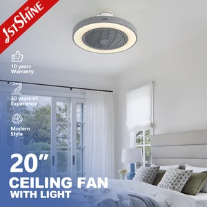1stshine Ceiling Mounted Fan Bedroom Hidden Blades Smart Ceiling Fan With Remote