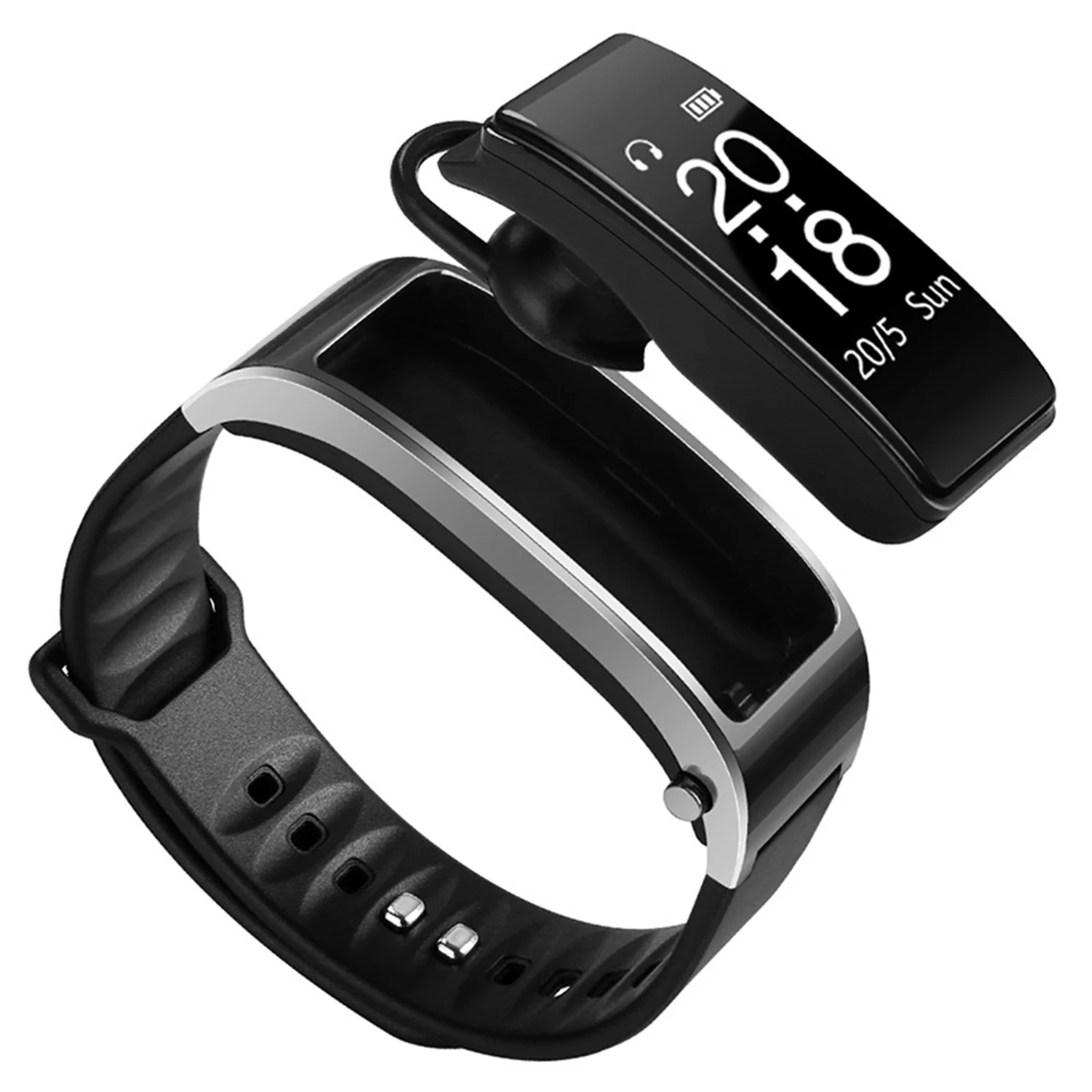 2025 Y3 Smart Watch with BT Earphone 2-in-1 OLED Display Heart Rate Monitor Pedometer Phone Call Reminding for IOS Android