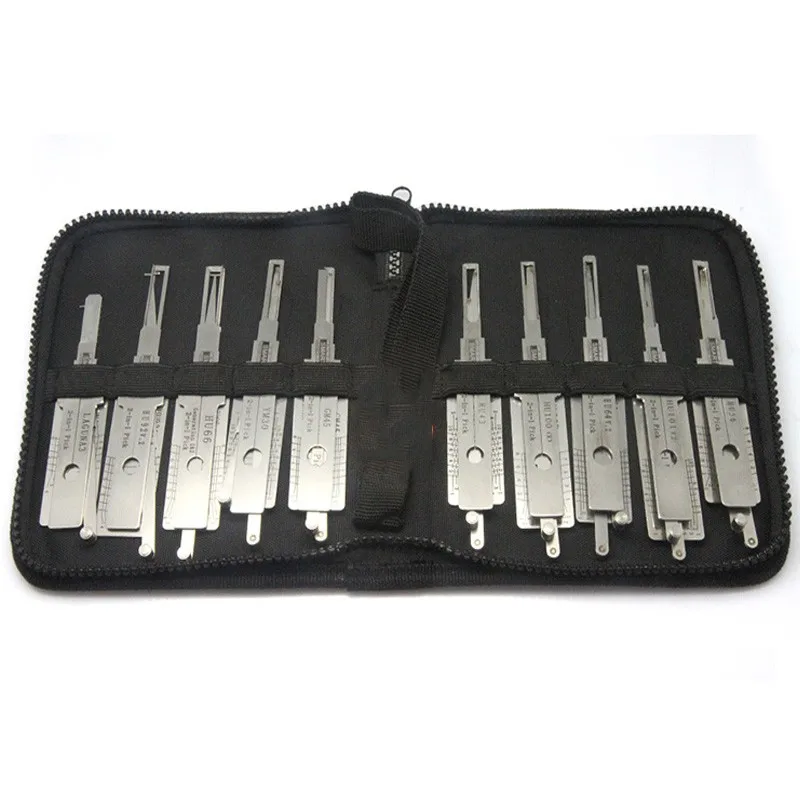Smart Auto 2 in 1 Decoder Lock Picks Euro Car LAGUNA3 HU64 HU66 HU100R HU101 GM45 HU56 HU92 HU43 YM30  Locksmith Lock Pick Tool