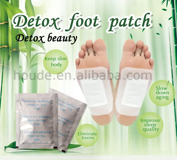 Oem Natural Ginger Powder Bamboo Vinegar Detox Foot Pads Deep Cleansing