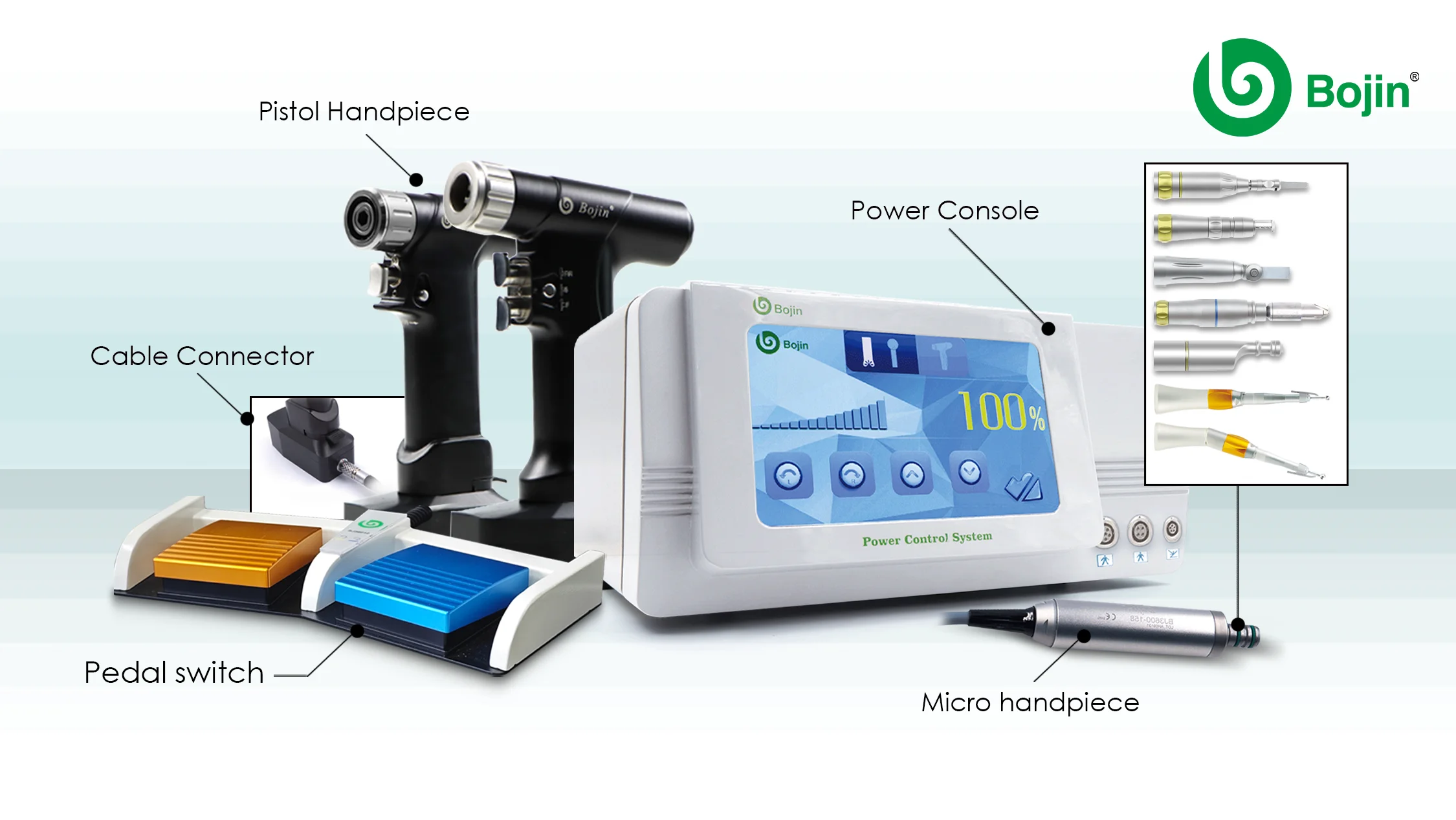 Bojin Micro Type Multi Function Surgical Neuro Spine Power Tools Power System 3600 supplier