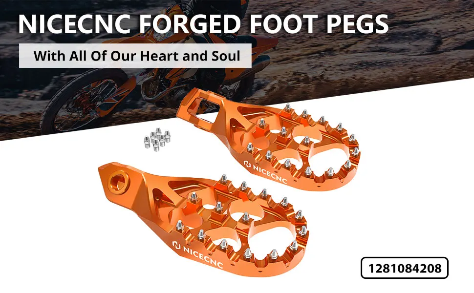 Nicecnc Aluminum Motorcycle Foot Pegs Footpeg For Ktm Xc/xcf/sx