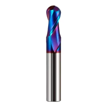 OEM Factory Wholesale 2-Flute Solid Ball Nose End Mill 4mm/6mm/8 Shank Tungsten Carbide CNC  Safety Milling Cutter