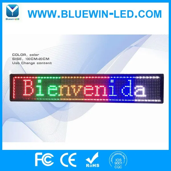 Outdoor Rmb Running Led Message Display Screen Programmable Led Sign