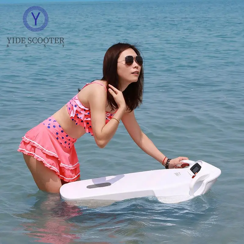 WaveFlyer electric hydrofoil jetski rises above the water