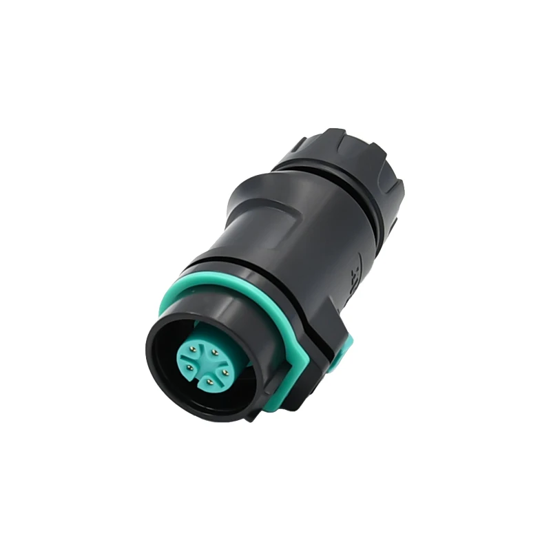 Industrial Assembled Waterproof Circular Connector K16 Female 5 Pin 6P