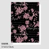 Collection poésie rose-violet prune-10 feuilles-3550cm