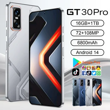 GT30 Pro 7.3inch Drop Screen 16gb 1tb Smartphone Mobile Phones