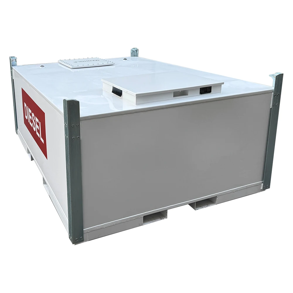 Sumac 3000L 1000 Liter Transcube Metal Steel Fuel Tank Portable Mobile Diesel Oil Gas Station Tank Chemical Storage Equipment