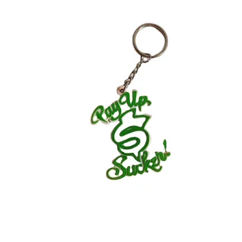 2024 wholesale ECO friendly customized 2D pvc keychain rubber soft keyring make your own logo cheap factory price