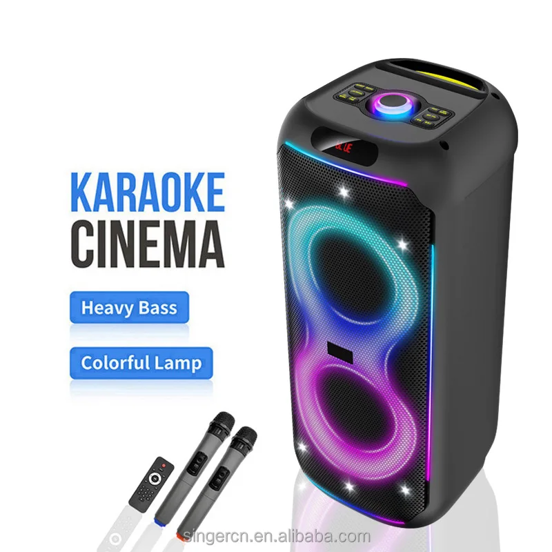 WGY-8841 Outdoor Party Box Speaker - 50-100W Power & LED Lights