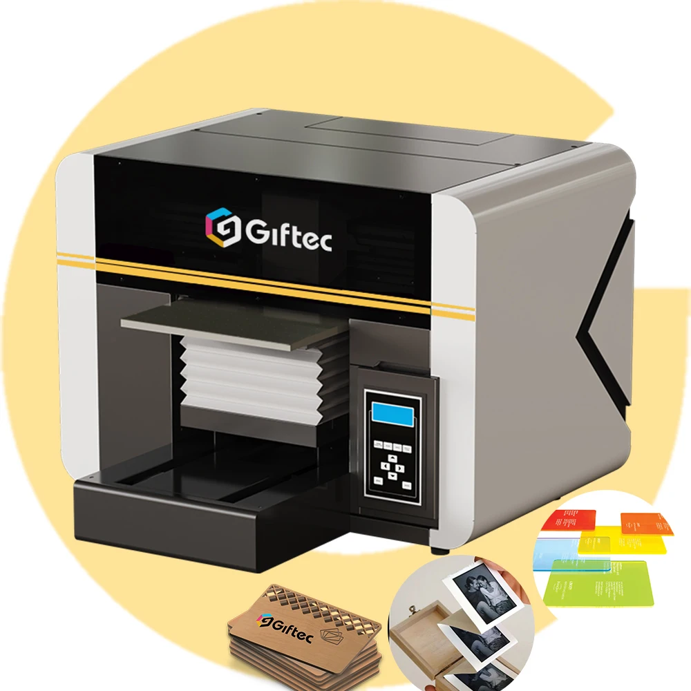 Giftec Best Machine for Small Business Business Card Printing Machine With 3d Embossed Gold Foil A3 Pro CCD UV Printer