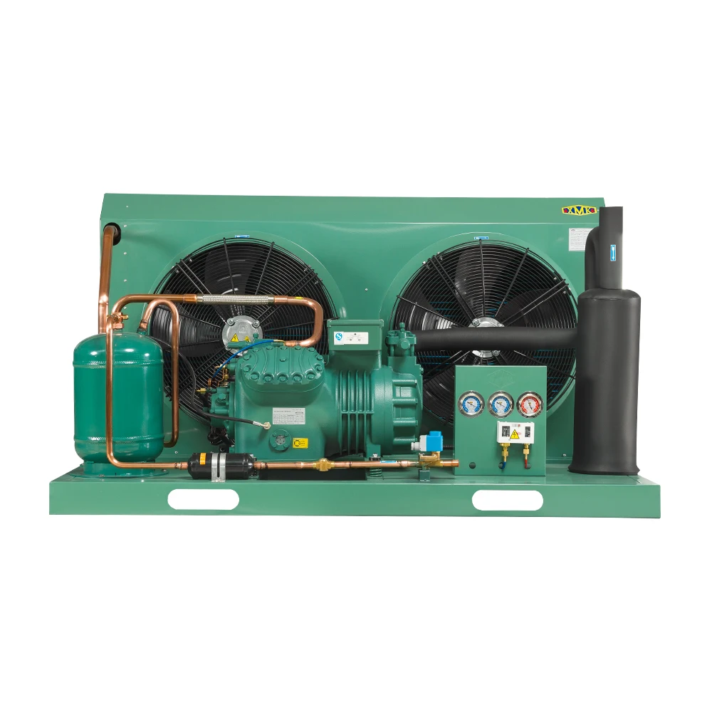 8HP XMK Blast Freezer Condenser Unit Quick Freezing Condensing Unit 2 Stages Compressor Condensing Unit for Poultry