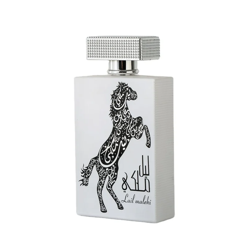 Customized Circular Vertical Stripes 75ml Unicorn Perfume Bottle Glass Bottle Spray Bottle
