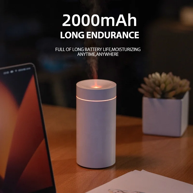 New Product 2024 USB Rechargeable Mini Air Freshener 100ml Humidifier Aroma Oil Diffuser Use for Car Easy to Carry