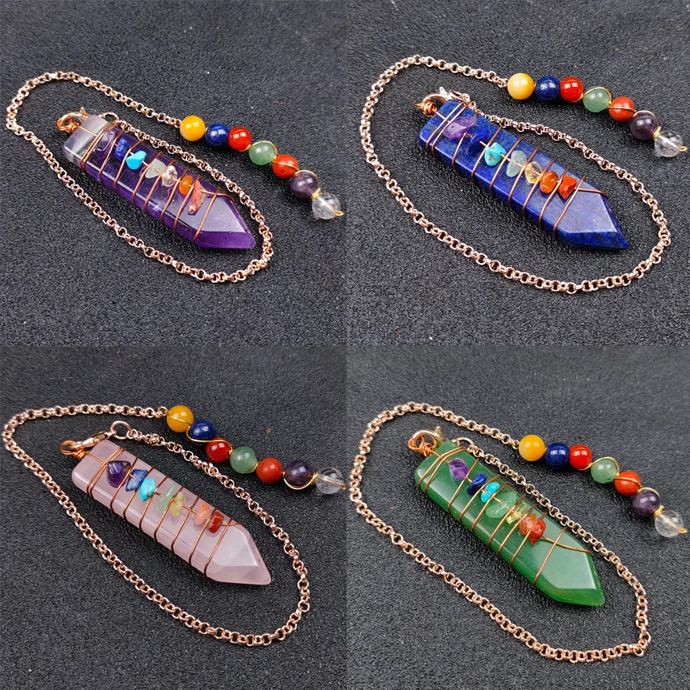 Natural Crystal Reiki Healing Stones Folk Crafts Arrowhead Seven Chakra Wiring Pendant For Meditation Buy Heal Pendulum Fine Jewelry Product On Alibaba Com