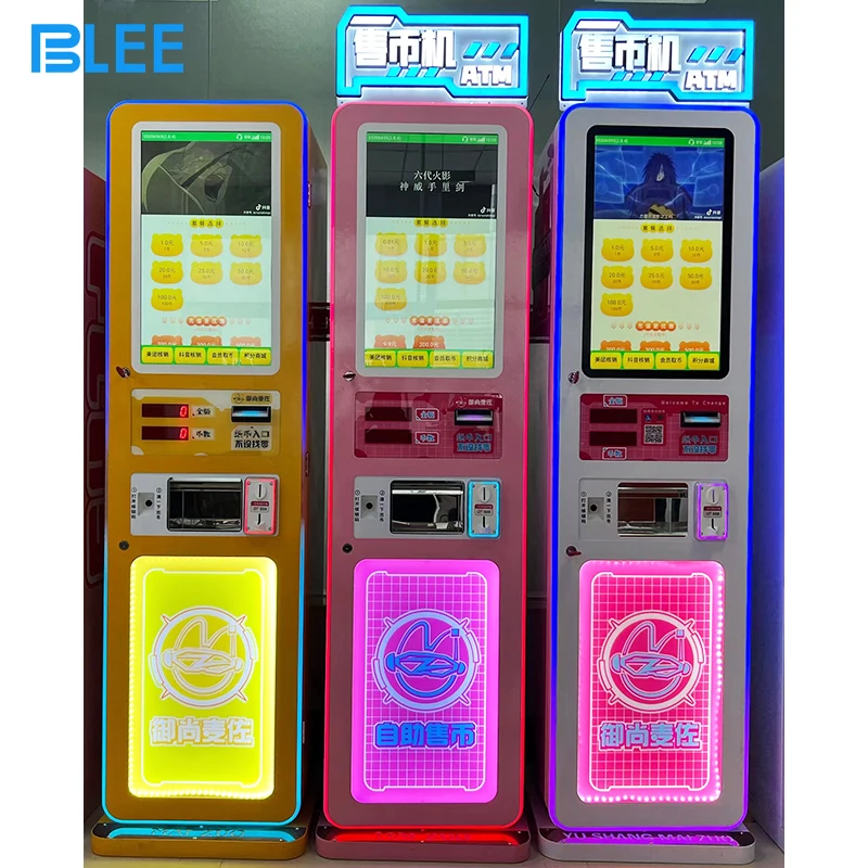 Custom Token Coin Exchange Machine Auto Atm Currency Exchange Machine Coin Change Dispenser Coin Change Vending Machine Arcade