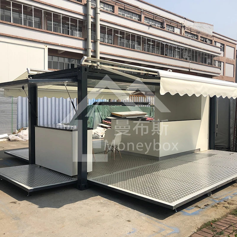 2022 Factory 20ft Foldable Ready Made Pop up Mobile Shipping Container Cafe