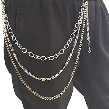 pants trousers pocket chain with star