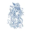 GZ-001 ภาพวาดดอกไม้ผู้หญิงตะวันออก