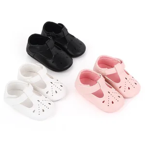 Princess Shoes Baby Girls Spring and Summer Cute Solid Color Hollow Small Leather Shoes
