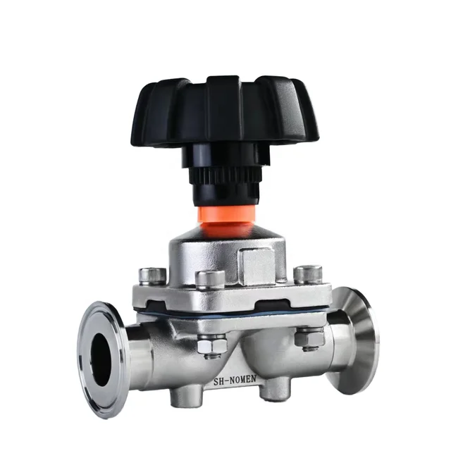 FDA Approved Manual Plastic Diaphragm Valve with EPDM/PTFE Clamp Used in Pharmaceutical & Biological Areas for Water Media